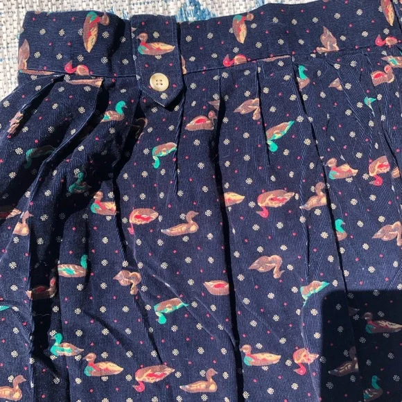 Vintage Corduroy Duck Skirt - Picture 6 of 9